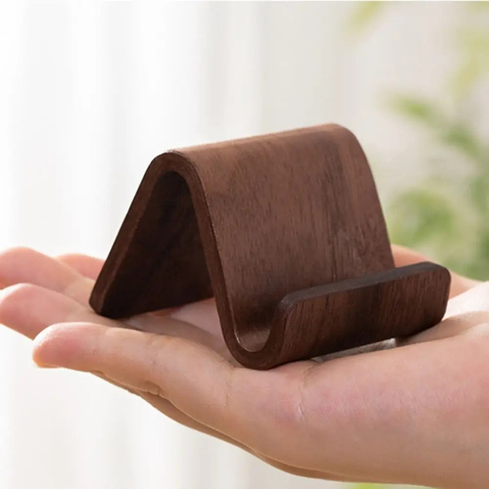 ZeniStand™ Wooden Phone & Card Holder
