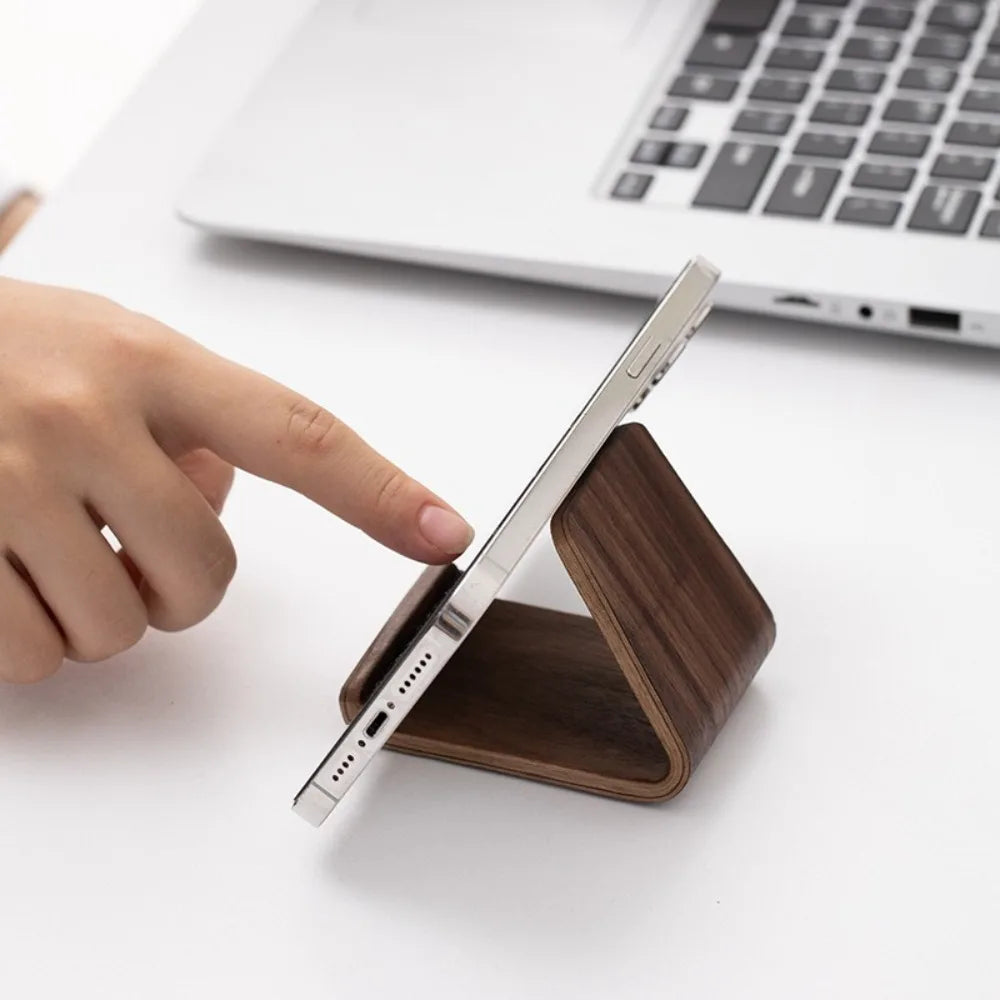 ZeniStand™ Wooden Phone & Card Holder