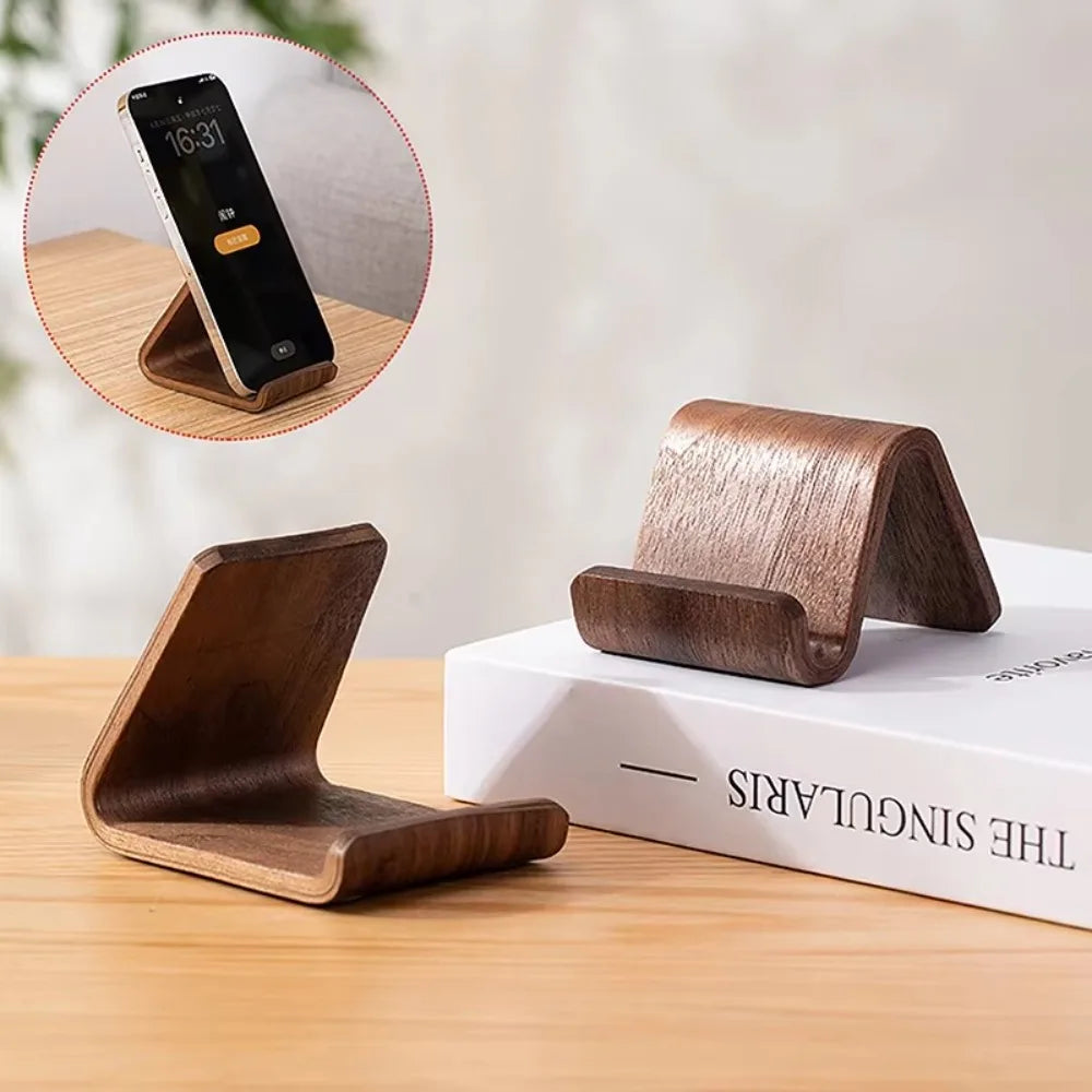 ZeniStand™ Wooden Phone & Card Holder