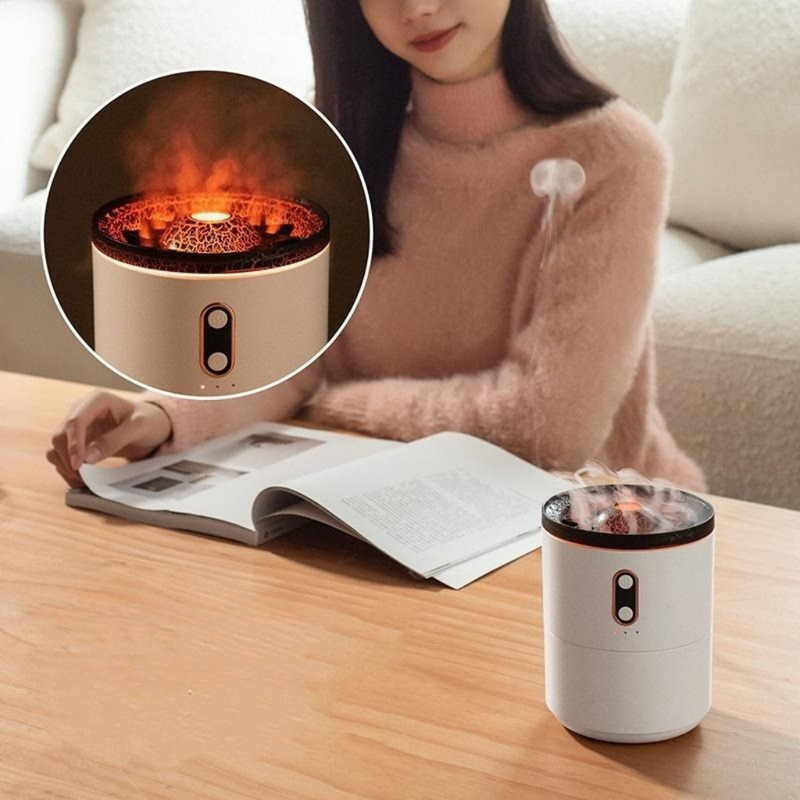 Flame Aromatherapy Humidifier | Ambient Mist & Warm Glow for Calm Spaces