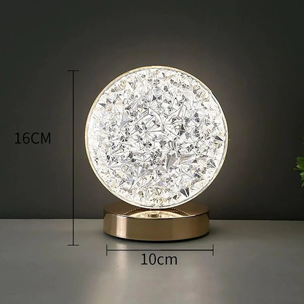 Bedside Night Light With 3-Colour Touch Dimmer And Moon And Stars Projection