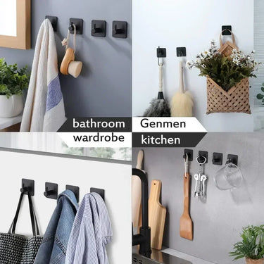 Matte Black Wall Hooks