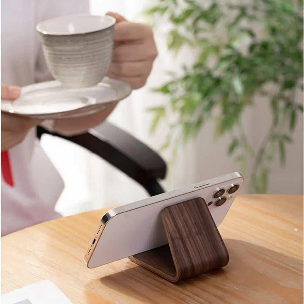 ZeniStand™ Wooden Phone & Card Holder