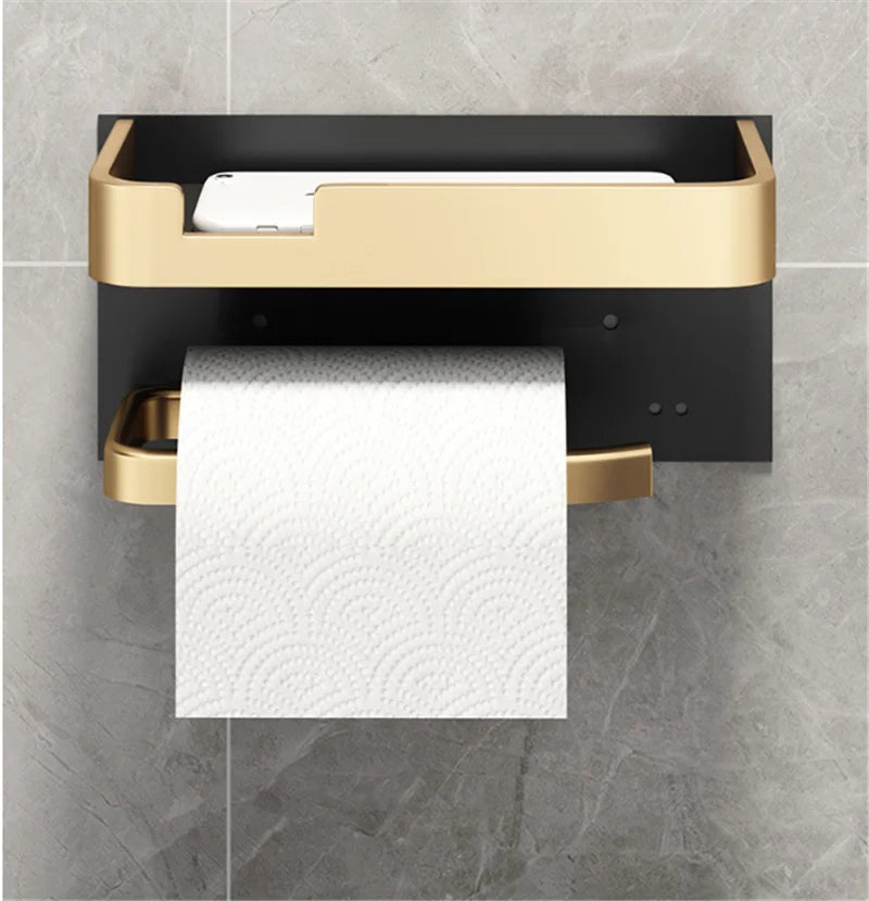 Wall-Mounted Toilet Roll Holder