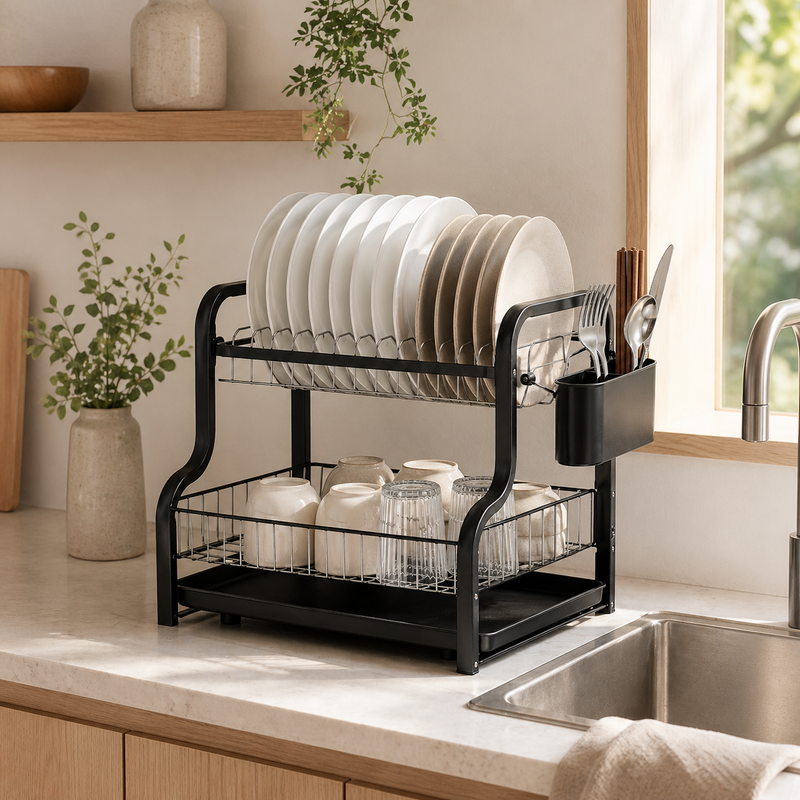 2-Tier Dish Drying Rack